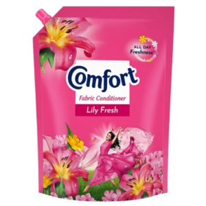 Comfort Lily Fresh After Wash Fabric Conditioner Refill Pack 2L Long Lasting Freshness and Soft Clothes
