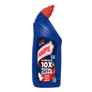 Harpic Power Plus Original Toilet Cleaner 1L 10X Total Clean Kills 99.99 Percent Germs