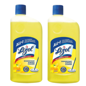 Lizol Citrus Floor Cleaner Liquid Combo Pack 2x625ml Disinfectant Surface Cleaner