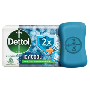 Dettol Icy Cool Bathing Soap Bar with 2X Menthol 125g Germ Protection Soap