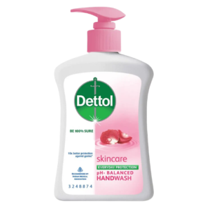 Dettol Skincare Hand Wash Pump 200ml Moisturizing pH Balanced Liquid Handwash