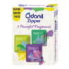 Odonil Nature Zipper Mix Air Freshener Pack of 3 Soulful Jasmine Joyful Lavender Muskful Citrus Hanging Air Freshener