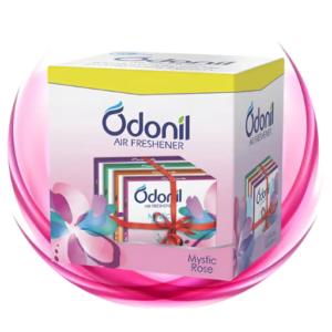 Odonil Mix Air Freshener Blocks Pack of 4 (4x48g) Long Lasting Bathroom Wardrobe Room Freshener