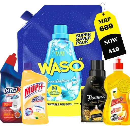 Budget Friendly HomeCare Combo All in One Household Cleaning Essentials Pack