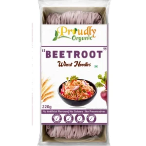 Proudly Organic Beetroot Wheat Noodles 220g Healthy Wheat Noodles