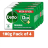 Dettol Original Bathing Soap Bar 4 x 100g Family Bathing Soap Dettol Soap Personal Care Soap by InfiniGoal