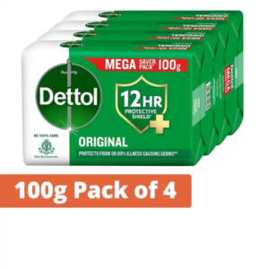 Dettol Original Bathing Soap Bar 4 x 100g Family Bathing Soap Dettol Soap Personal Care Soap by InfiniGoal