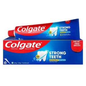 Colgate Strong Teeth Anticavity Toothpaste 300g with Free Toothbrush