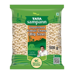 Tata Sampann Unpolished Kabuli Chana 500g Premium White Chickpeas