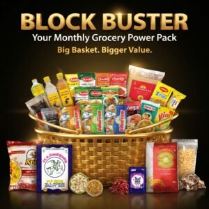 Block Buster Combo monthly grocery power pack with daily essentials