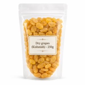 Dry Grapes Kishmish 250g pack of sweet golden raisins for snacks and recipes