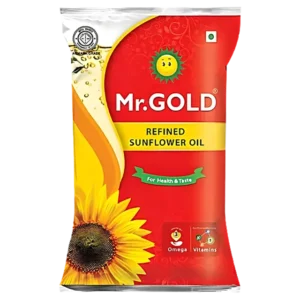 Mr Gold Sunflower Oil 1L Refined Sunflower Cooking Oil Pack
