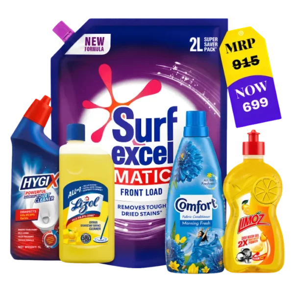HomeCare Essentials Combo All in One Household Cleaning Products Pack