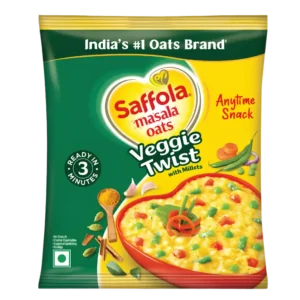 Saffola Masala Oats Veggie Twist 38g Instant Masala Oats Pack