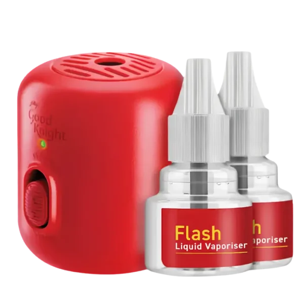 Good Knight Gold Flash Liquid Vapouriser 1 Machine 2 Refills Mosquito Repellent Combo