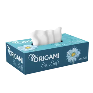 Origami 2 Ply So Soft Facial Tissues Box Assorted 100 Pulls