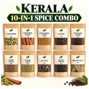 10-in-1 Spice Combo Whole Indian Spices Jeeragam Sombu Kadugu Milagu