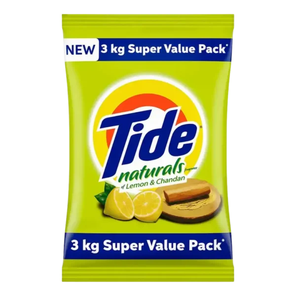 Tide Naturals Lemon & Chandan Detergent Powder – 3 kg