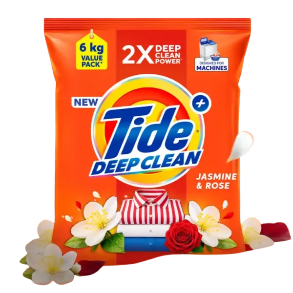 Tide Plus Jasmine & Rose Detergent Powder - 6kg