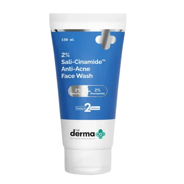 The Derma Co Sali-Cinamide Anti-Acne Face Wash with 2% Salicylic Acid & 2% Niacinamide