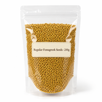 Regular Fenugreek Seeds 250g pack for cooking pickles and spice mixes